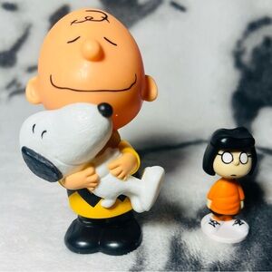 Peanuts Movie - (2015) Charlie Brown/Snoopy & (2009) Marcie 2 Piece Figurine Lot